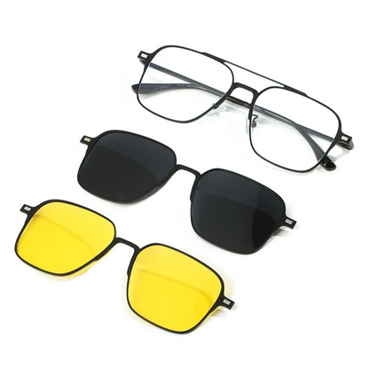 SunFlex – Occhiali da Sole Clip-on 3 in 1